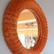 rattan mirror 60s 47cm