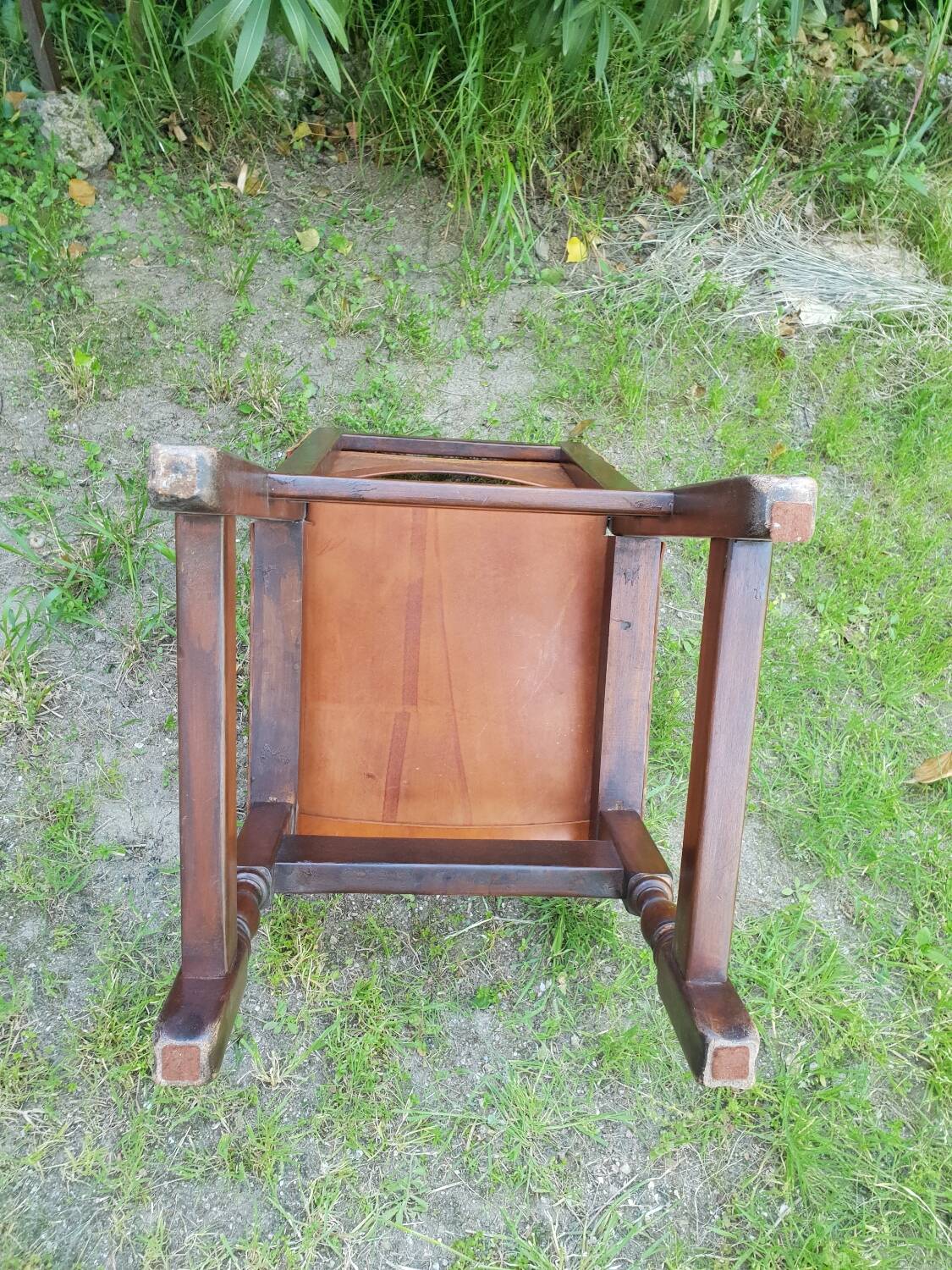 Series of 6 leather chairs 1970