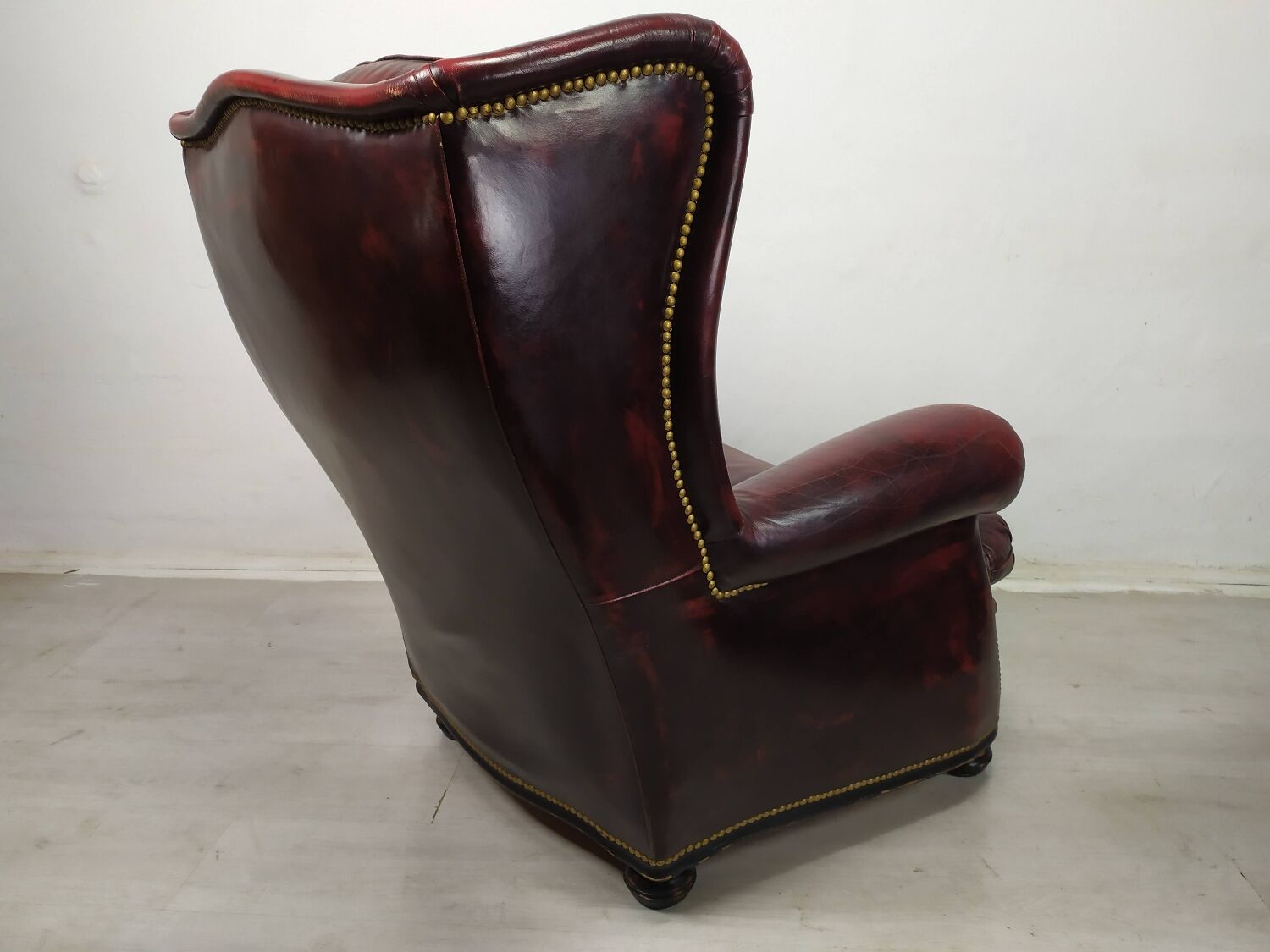 Chesterfield sofa and armchair