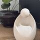 1970s lamp made of sculpted limestone by Gérard Esnault.