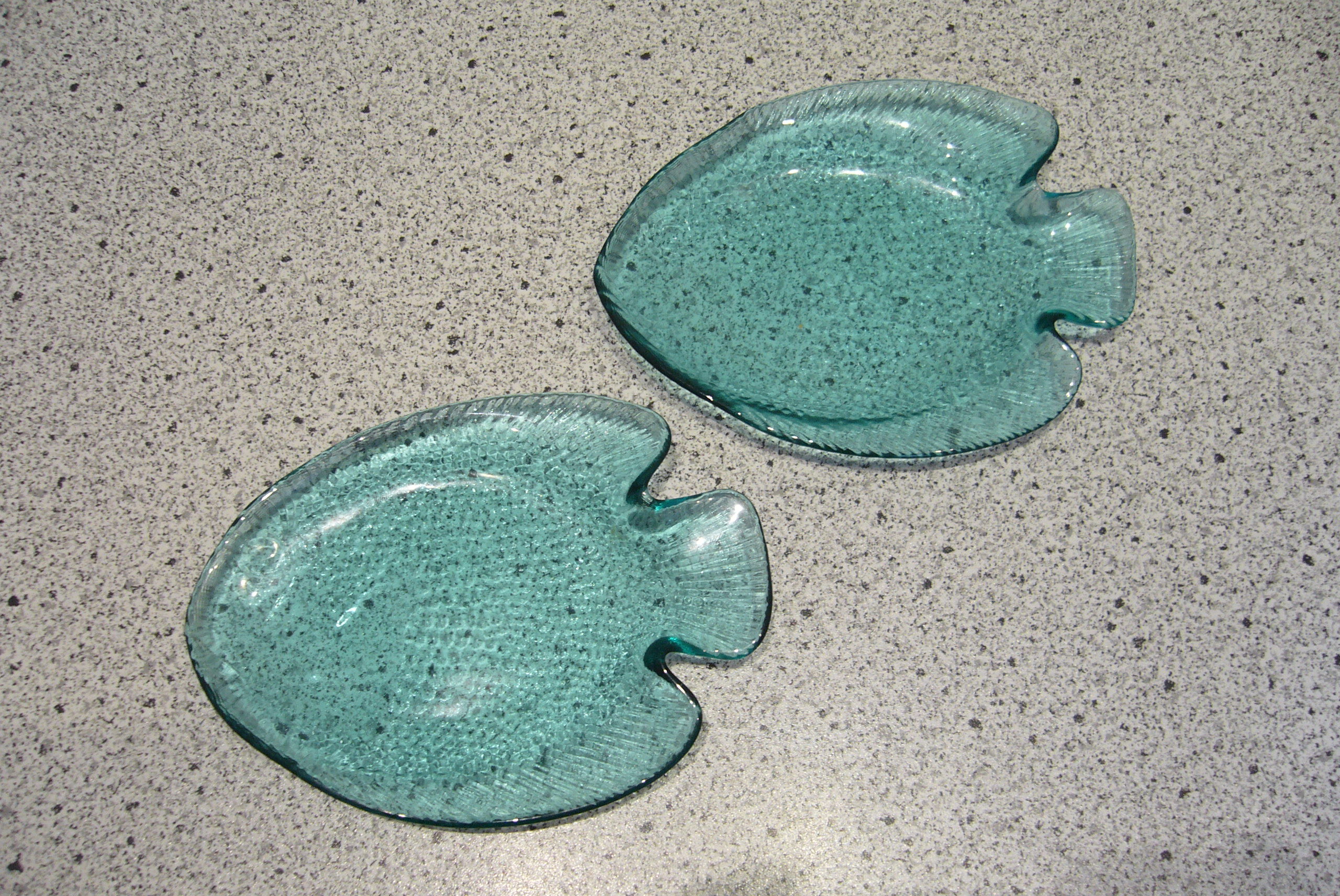 Two fish-shaped bowls