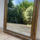 19th century Louis XVI style mirror in wood gilded with gold leaf, 74x150cm