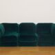 Fauteuils en Chenille de Seven Salotti, 1970s, Set de 5