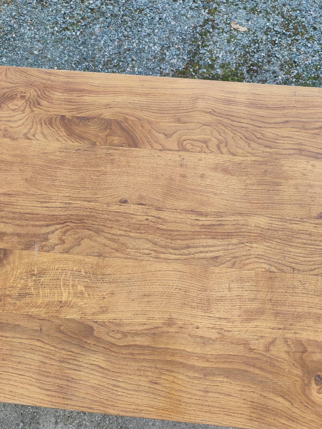 XXL farmhouse table with spindle legs 320 cm in solid oak