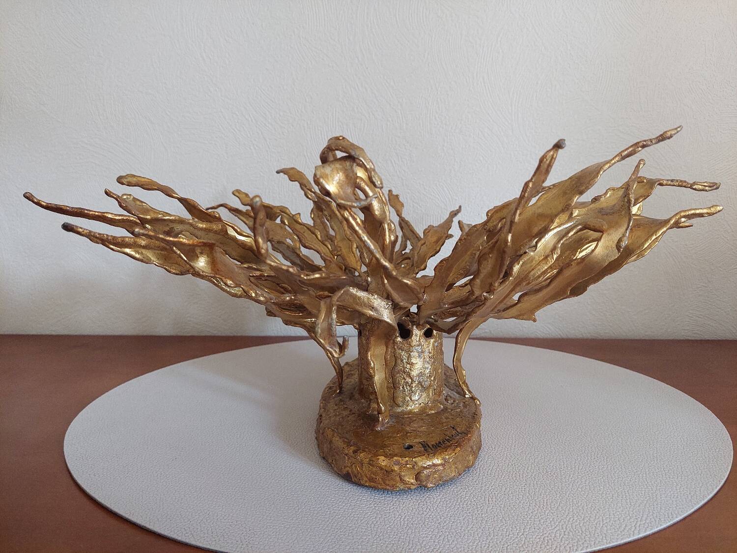 Pair of wall lamps signed moerenhout, belgium 1970s