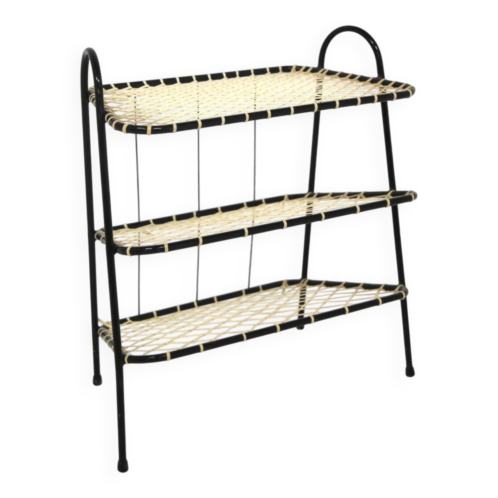 Scandinavian plastic magazine rack, Sweden, 1950