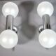 Space Age Wall Lights in Chrome by Motoko Ishii for Staff, 1970s