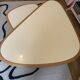 50’s small and large ivory coffee tables red edition