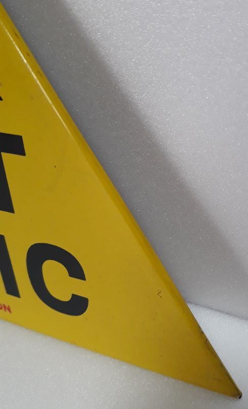 Plaque tole peinte "chantier interdit au public"