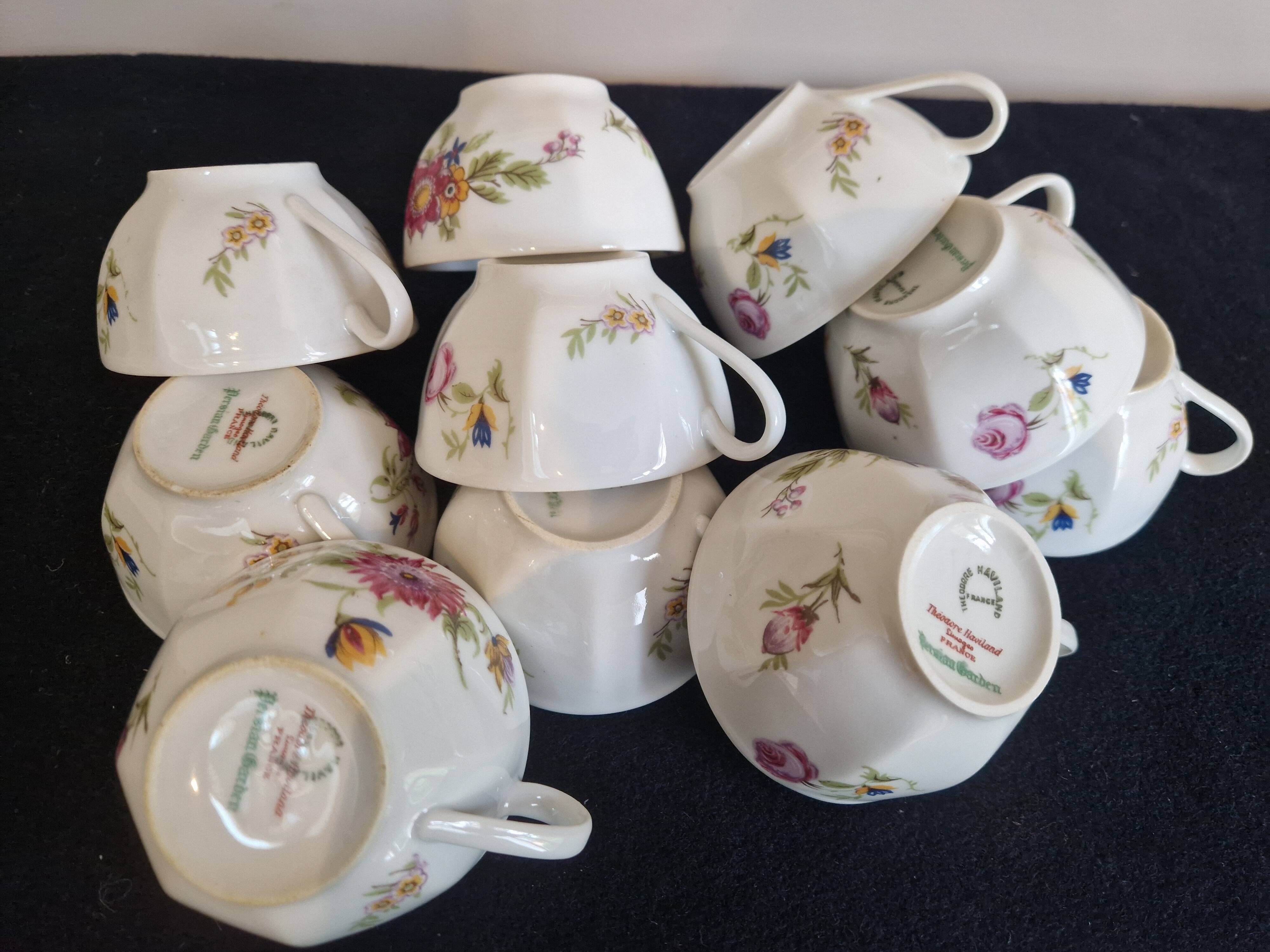 Théodore Haviland Limoges - 23-piece coffee service - Persian Garden decoration