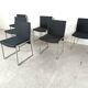 Vintage chrome italian dining chairs, 1970s