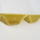 Pair of gold wall sconces 1980s