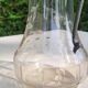 Pair of crystal and pewter jugs