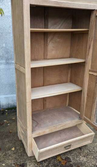 Parisian wardrobe in natural wood