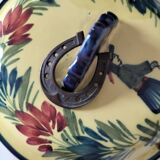 Breton bonbonnière Quimper Henriot – Hand-painted earthenware