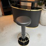 Ensemble bar, tabourets, et meuble des années 80