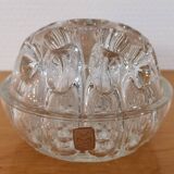 Ancien pique fleur forme boule en verre de Reims France 12cm