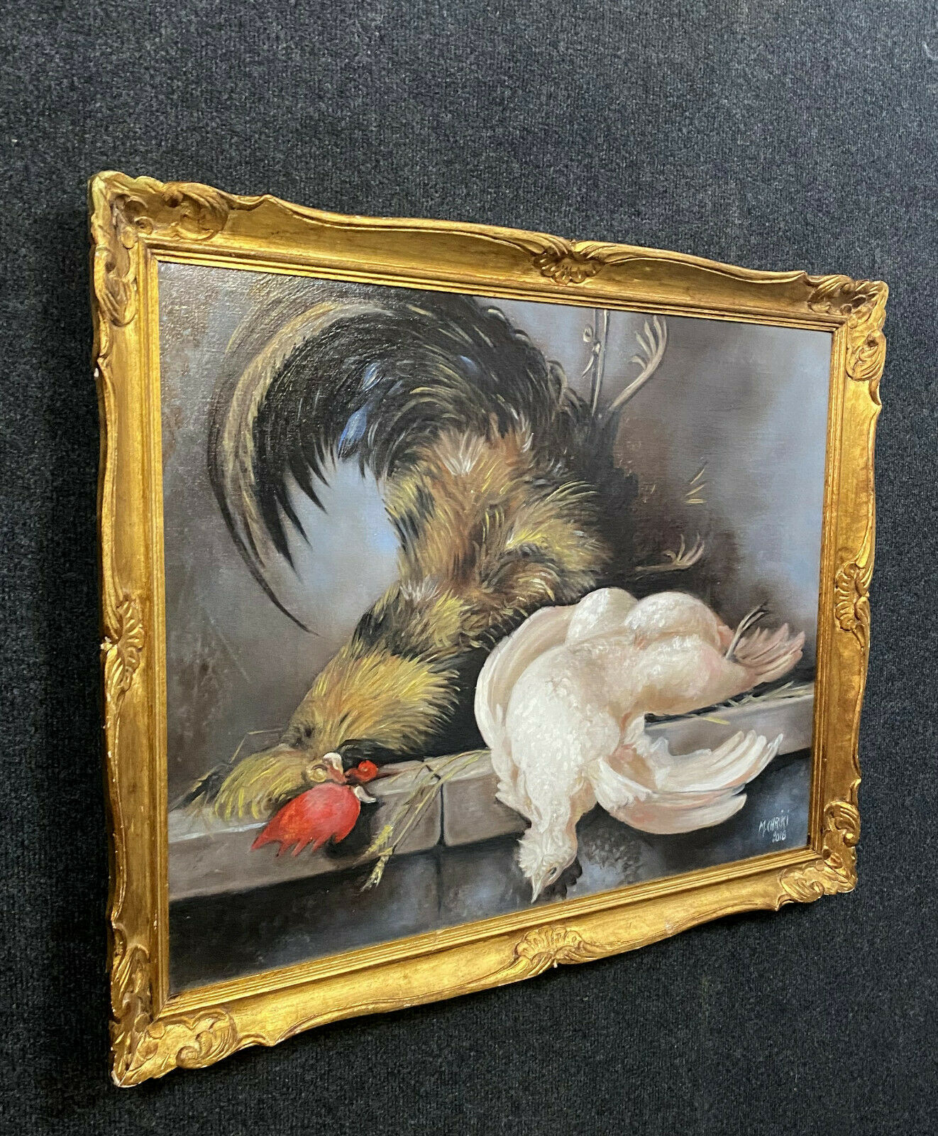 Orientalist School XXeme / XXIeme by Moulay Yacoub de Chriki : Oil on canvas still life