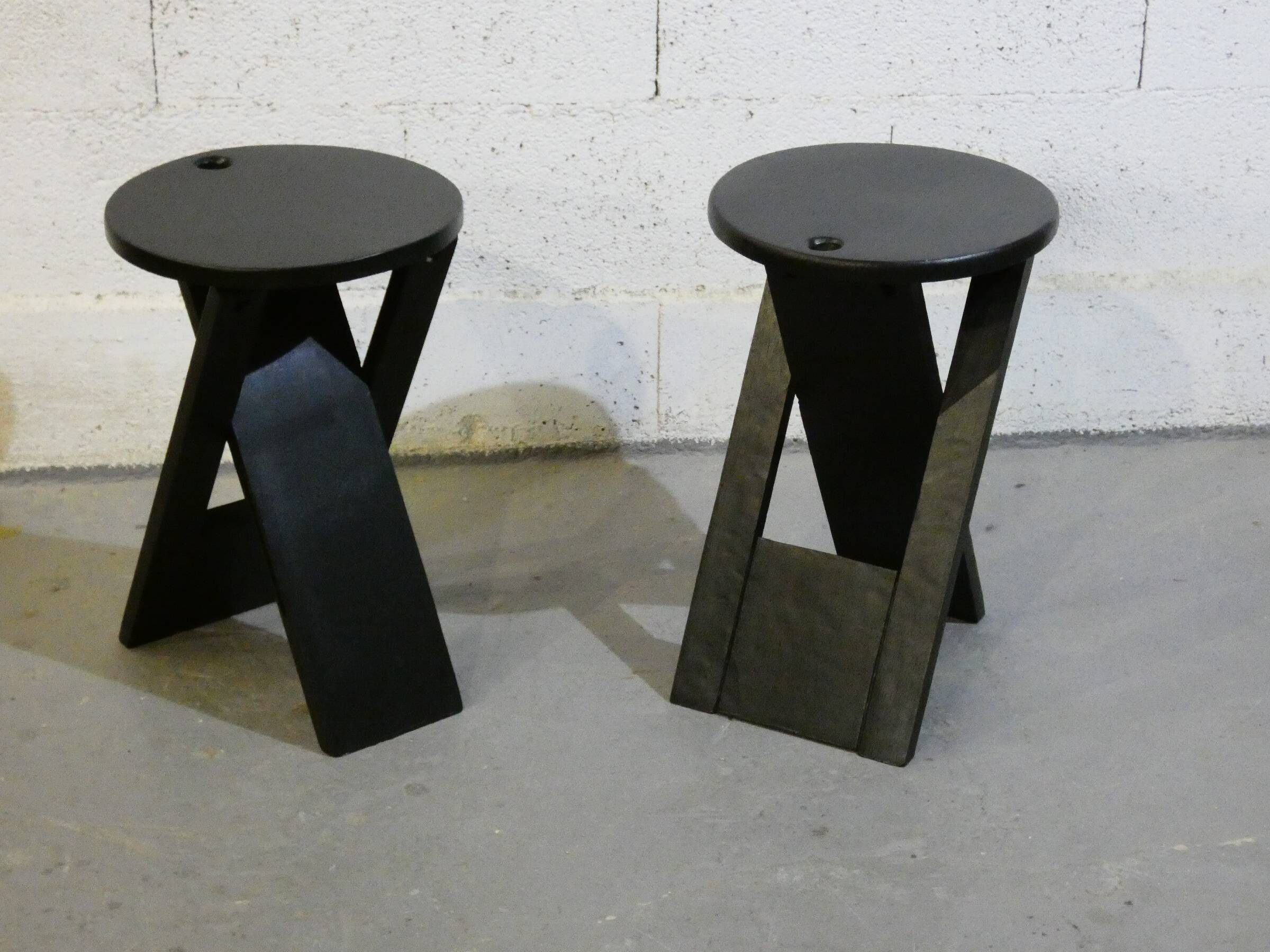 Pair of Suzy stools designed by Adrian Reed 1980