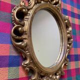 Golden rockery mirror