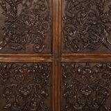 Oratory in solid walnut, Neo-Gothic Renaissance style – Late 19th century