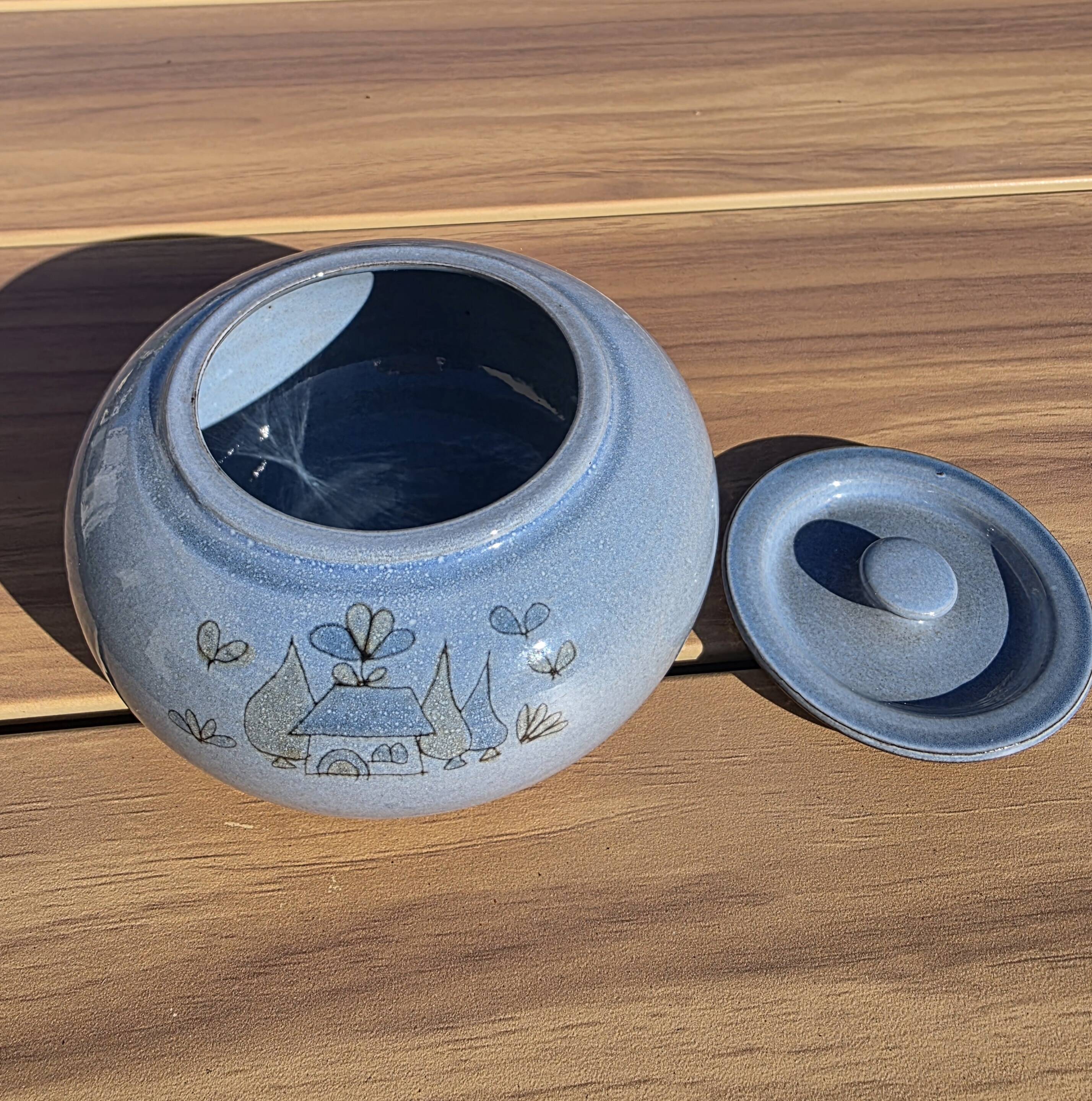 Small bonbonnière Vintage jewellery box – Roger Millan ceramic – I