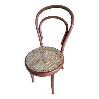 Thonet children's chair in wood and cane