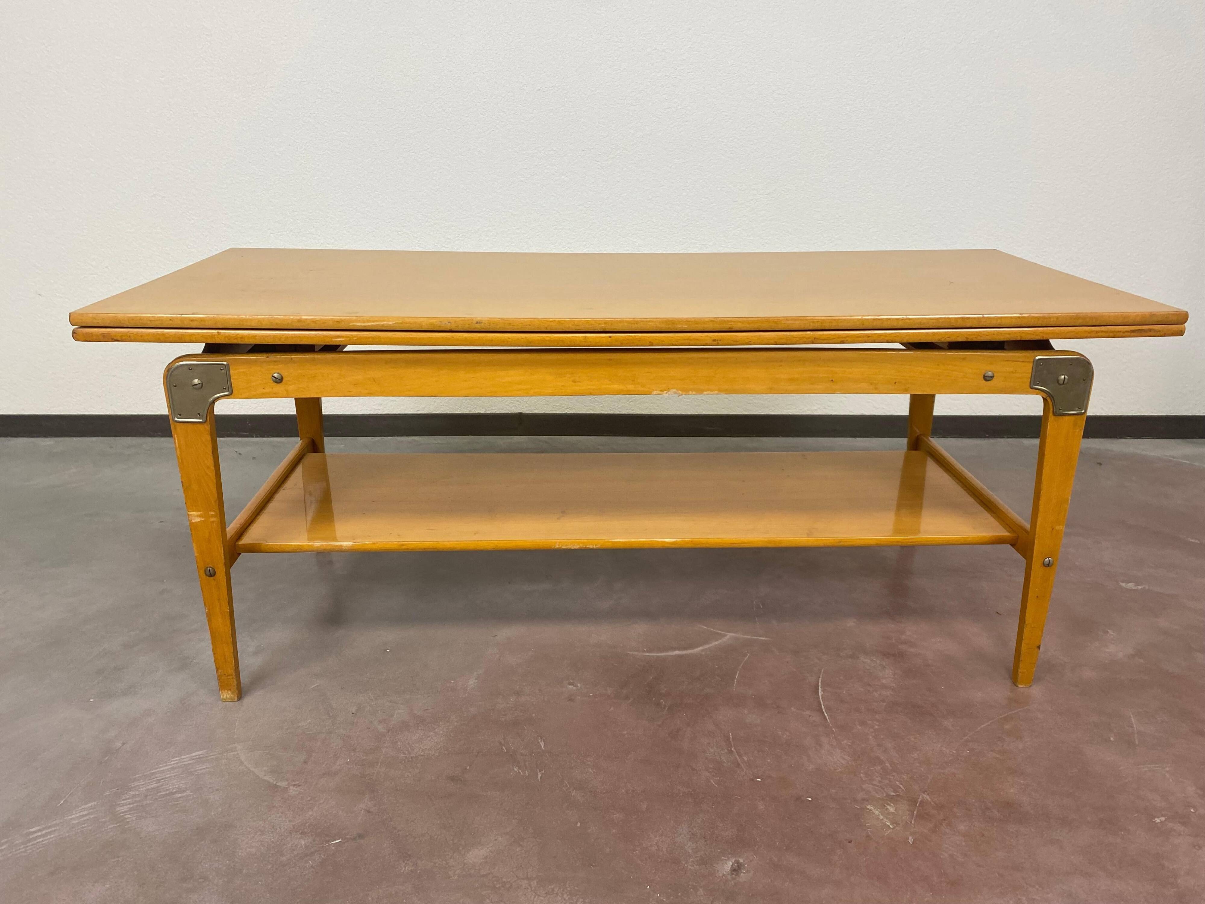 Vintage adjustable conference table