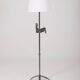 Floor lamp Rooster in beaten iron, 1950s, France