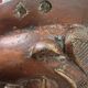 Masque en bronze africain, 19e siècle