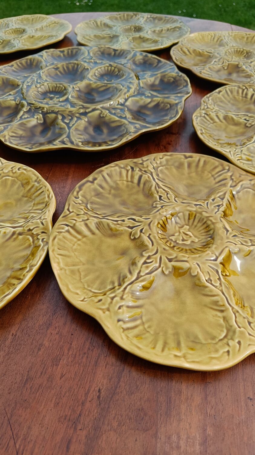 Vintage oyster service Gien – ceramic