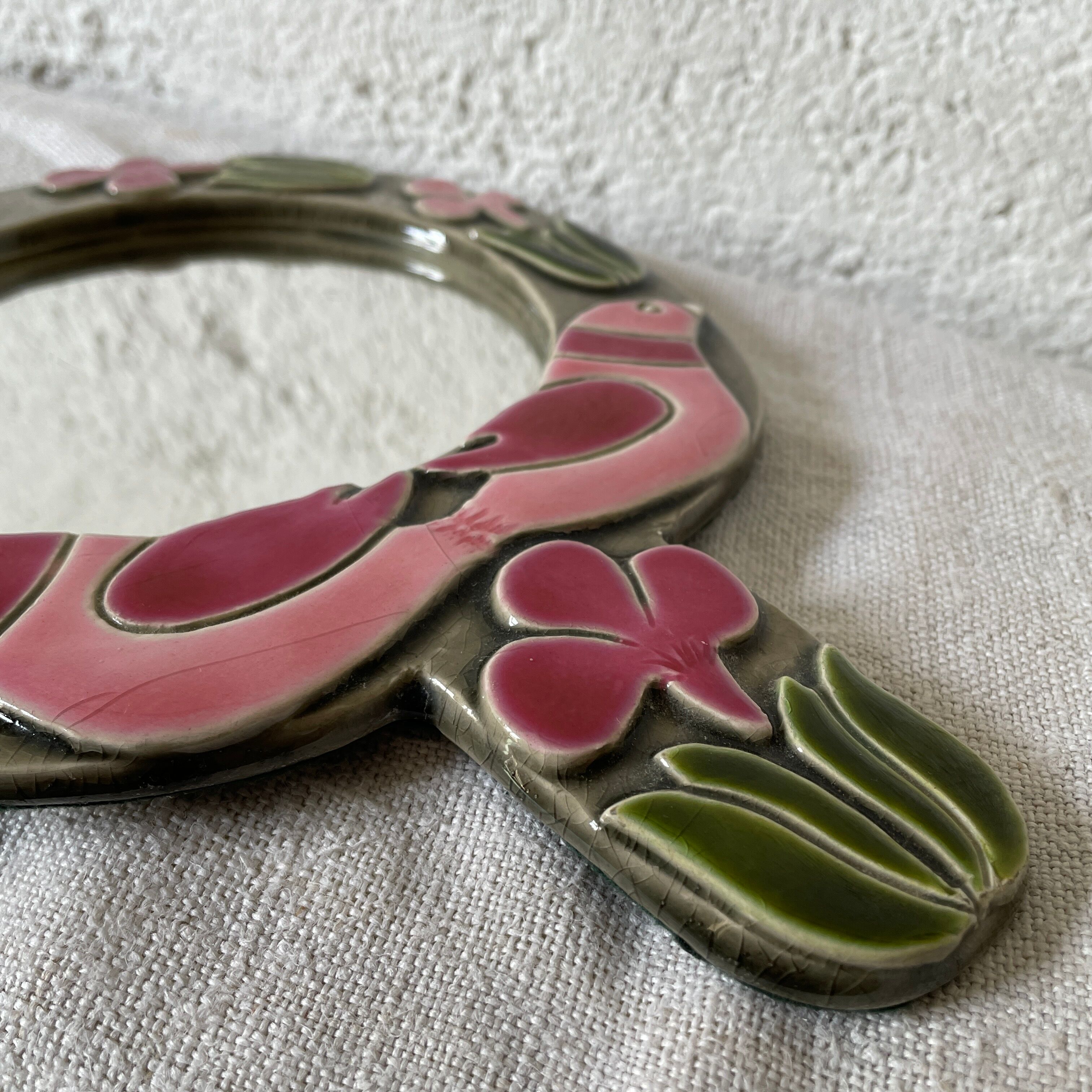 Mithé espelt ceramic mirror 1960