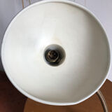 Vintage beige metal desk lamp