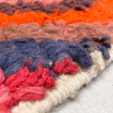 Moroccan Berber rug Boujaad with multicolored diamonds 336x82cm