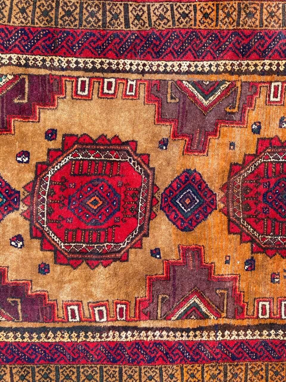 Old carpet turkmen belutch 100x186 cm