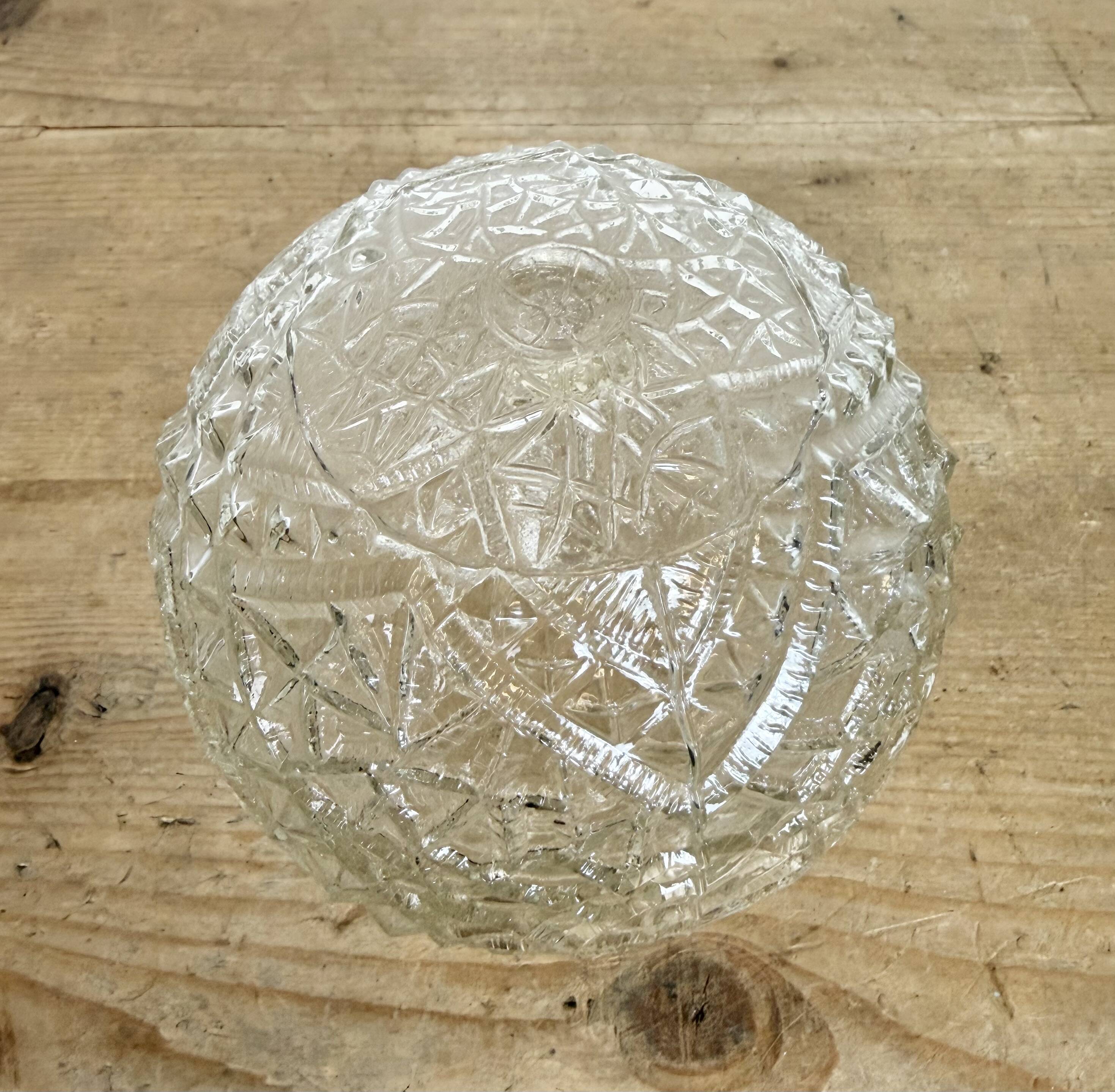 Vintage Cut Glass Chandelier from Kamenický Šenov, 1960s