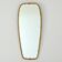 Superbe miroir forme libre en laiton massif année 50 / 60 vintage