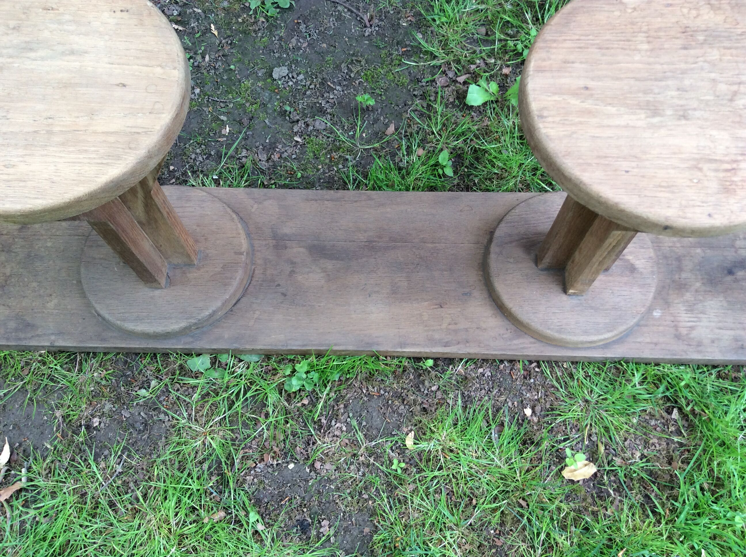 Wooden bench