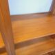 Large modular library of 6 parts with 30 vintage wooden shelves.