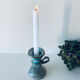 Enamelled ceramic candle holder