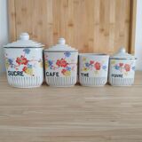 4 Old spice pots décor MANON