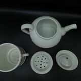 White and orange Pillivuyt tisanière