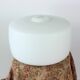 Huge White Opaline Glass Shield, Czechoslovakia 1960s