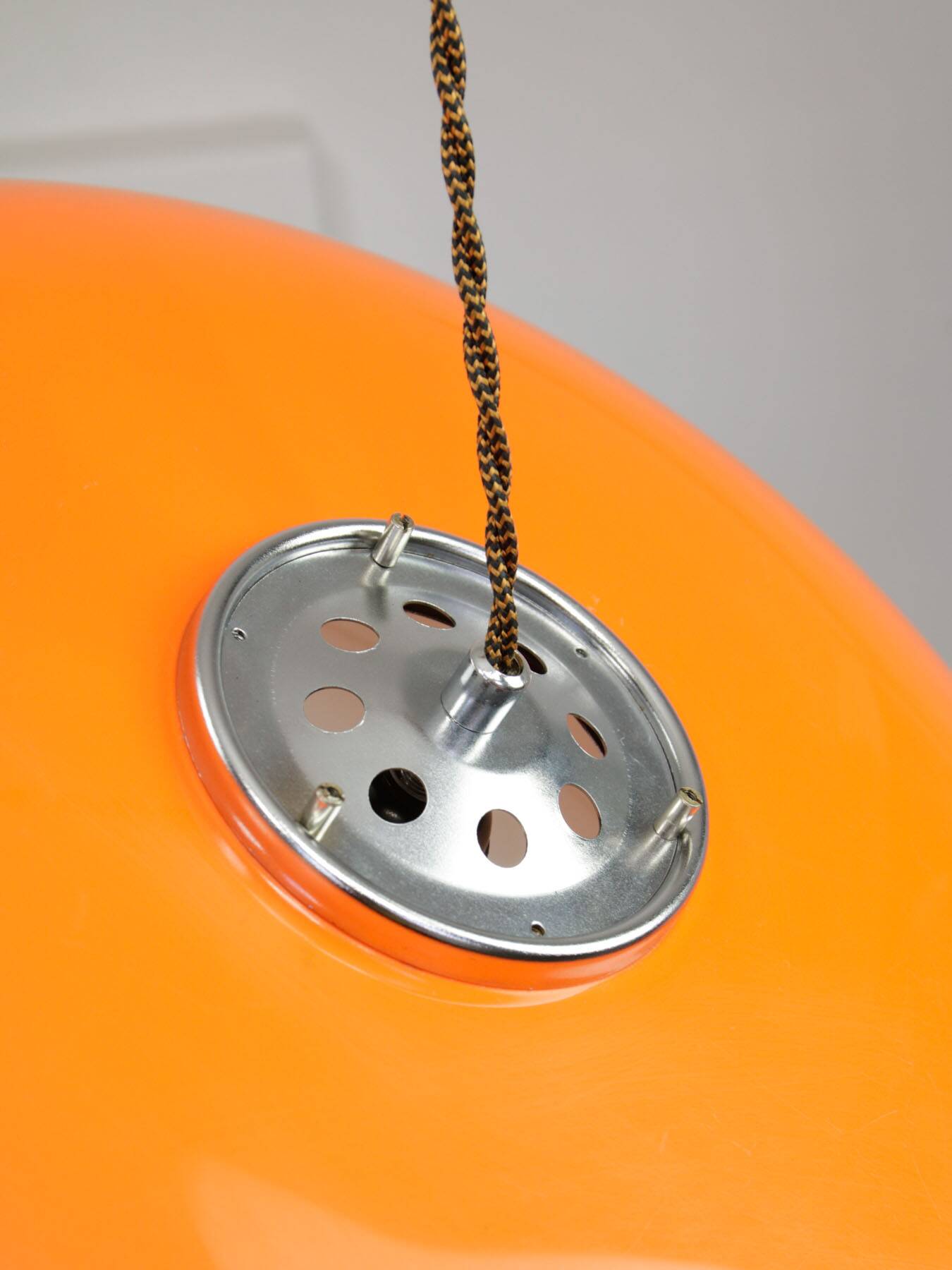 Rare XXL Orange Medusa Pendant Lamp from Guzzini, 1970s