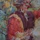 Antique French Aubusson Tapestry with Romantic Scene