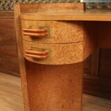 Art deco period speckled maple dressing table