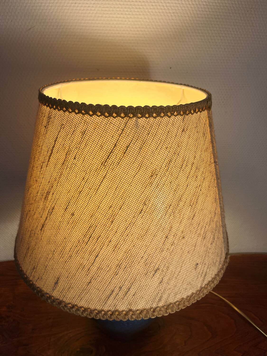 Lampe à poser en céramique craquelée année 70