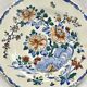 3 deep plates Gien peonies and rooster 1938/1960