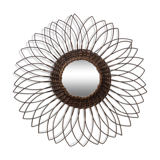Rattan mirror