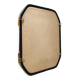 Rectangular service mirror tray with its mirror